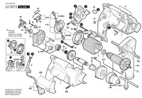 Bosch 0 603 338 042 PSB 600-2 Percussion Drill 230 V / GB Spare Parts PSB600-2